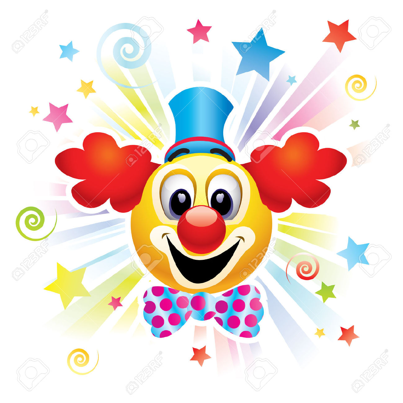 5682610-Ball-Smiley-come-clown-in-un-circo-Archivio-Fotografico