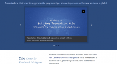 Facebook - Piattaforma di Prevenzione contro il Bullismo