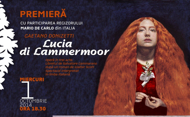 Mario De Carlo di nuovo in Romania. Debutta a Cluj con “Lucia di Lammermoor”