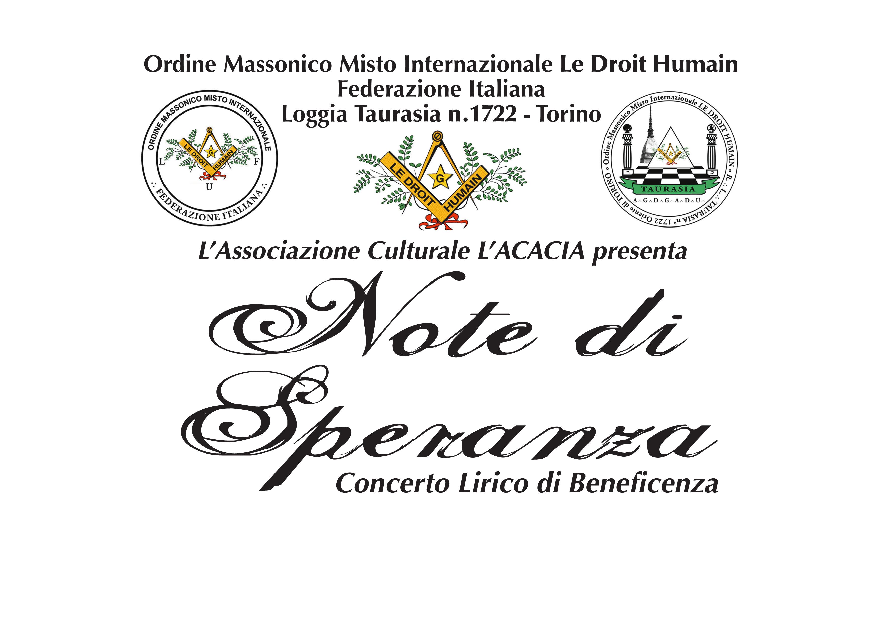 Il team del concerto di beneficenza “Note di Speranza” del 12 dicembre a Torino