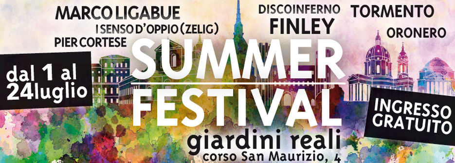Giardini Reali Summer Festival, a Torino fino al 24 luglio