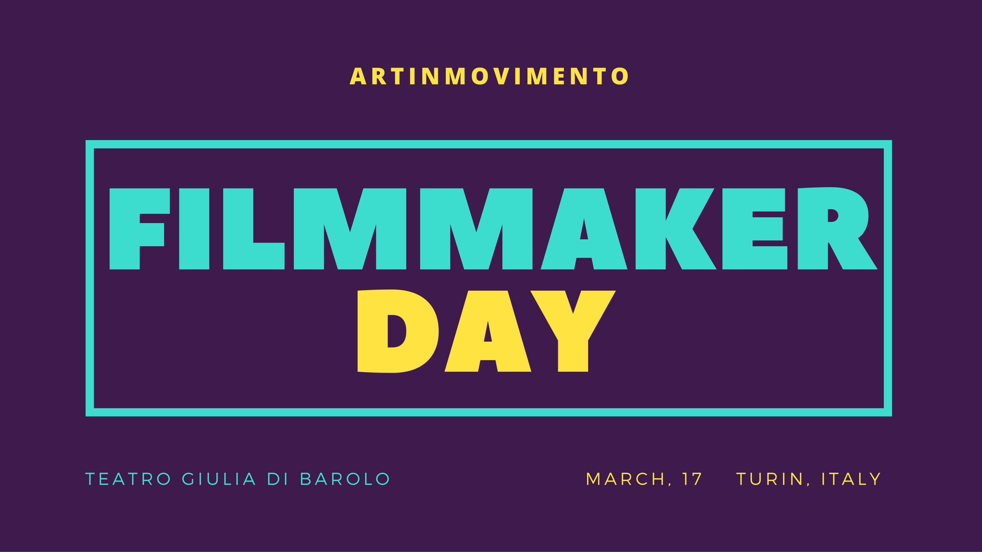 A voi il programma del primo Filmmaker Day di Torino
