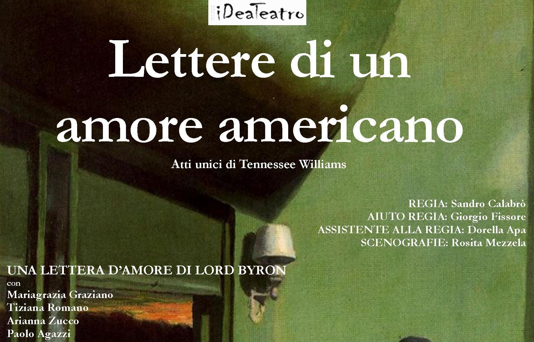 Lettere di un amore americano al Teatro Santa Giulia