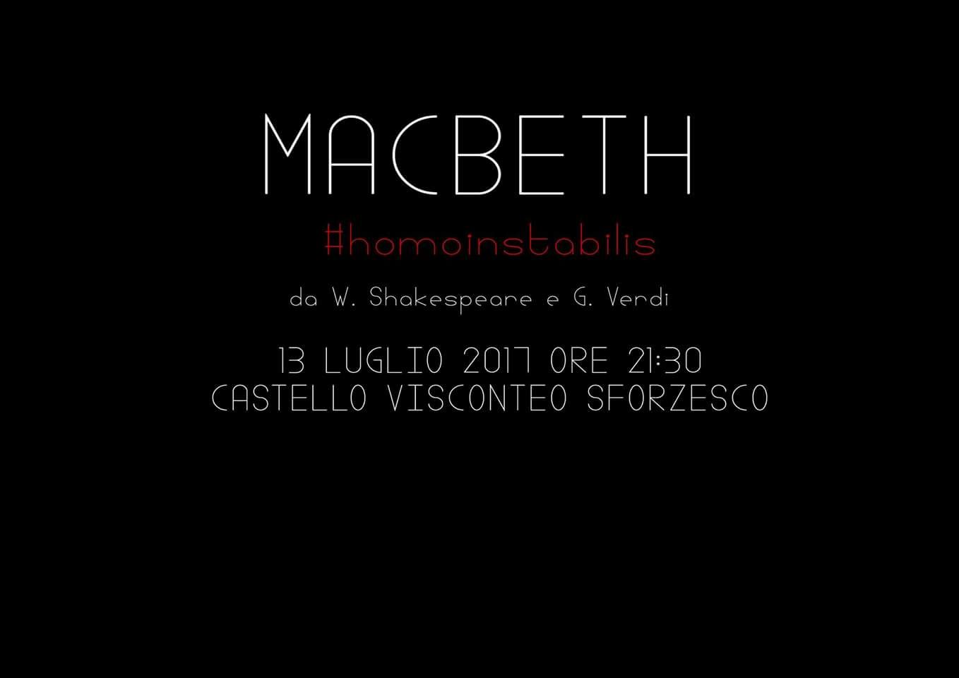 Macbeth#homoinstabilis al Castello Visconteo Sforzesco di Novara