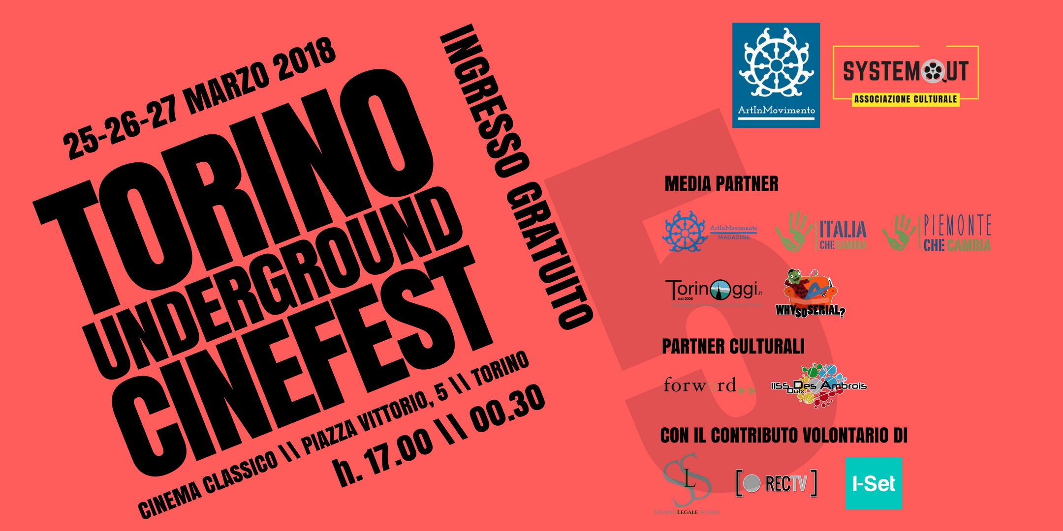 Un programma intenso e interessante per il quinto Torino Underground Cinefest