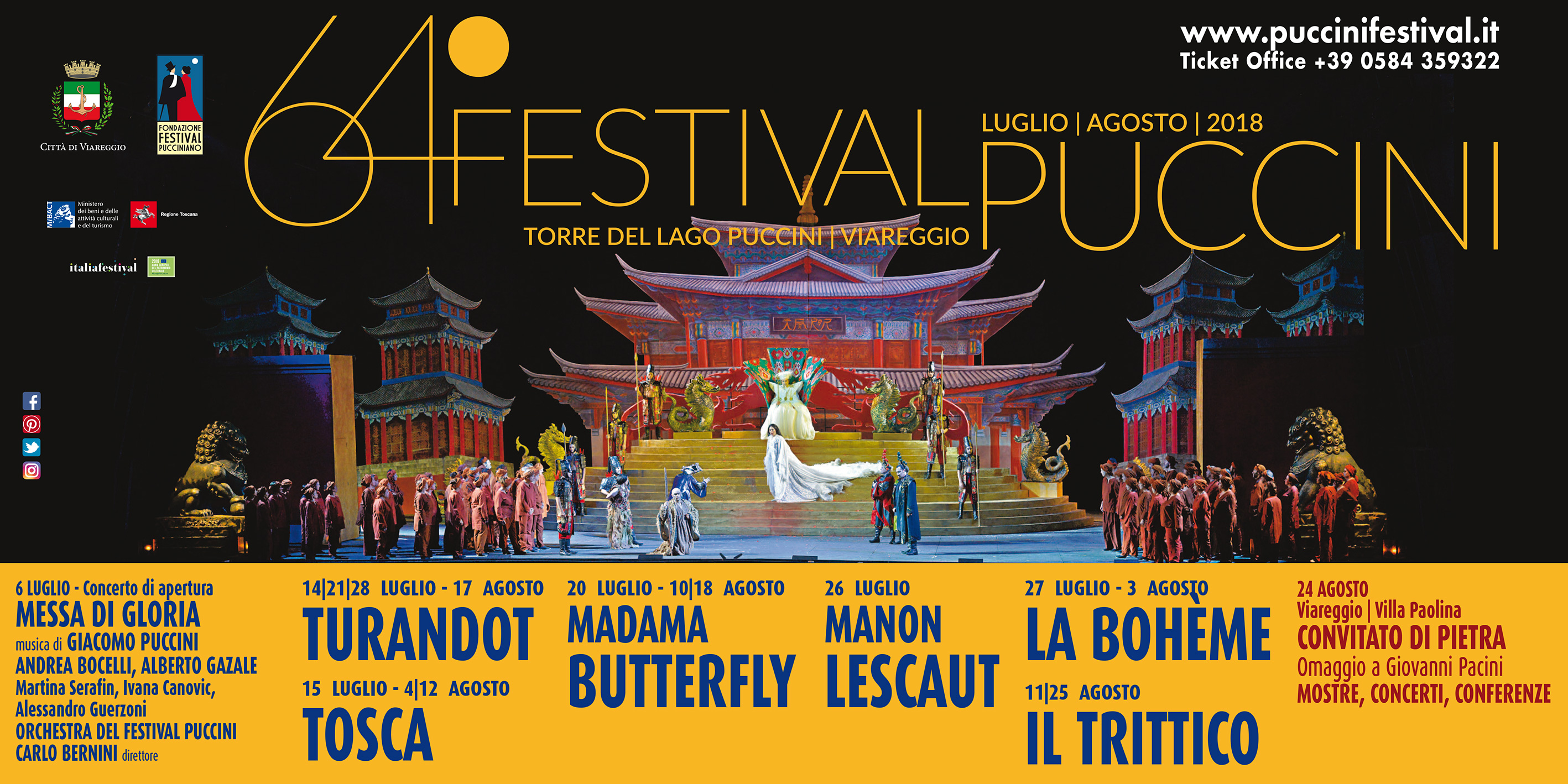 Il Maestro Jacopo Sipari sul podio per il Trittico Pucciniano a Torre del Lago, domani la Prima