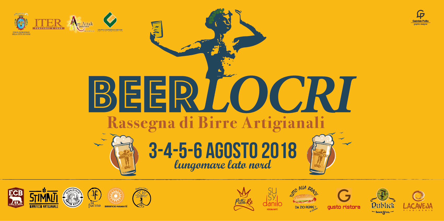6 Birrifici, 5 regioni italiane: tutto pronto per BeerLocri, dal 3 al 6 agosto