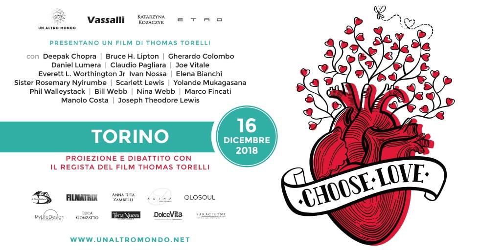 “Choose love” a Torino con Thomas Torelli