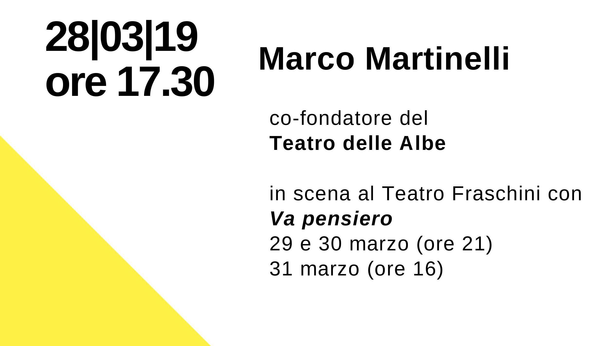 Il teatro di Marco Martinelli al Fraschini, con una storia di denuncia contro le mafie