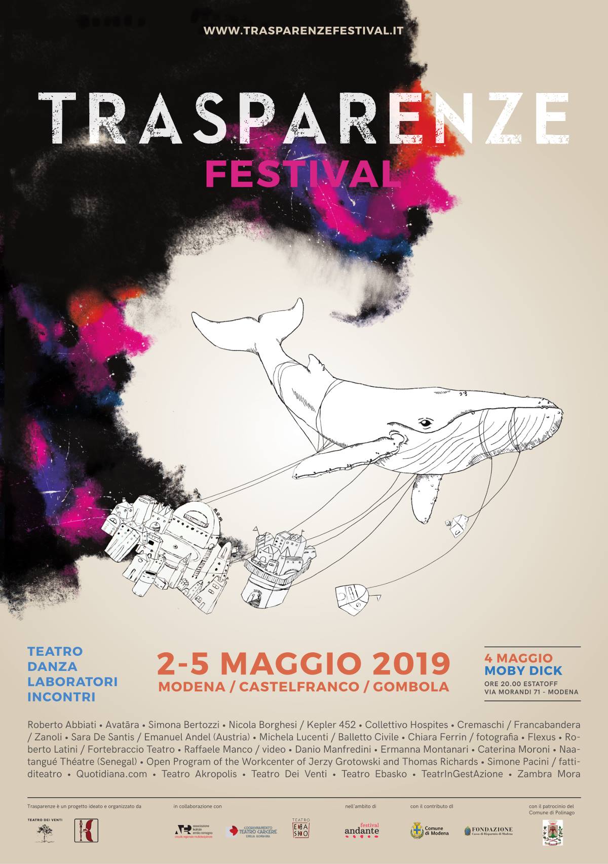 Trasparenze Festival, a Modena dal 2 al 5 maggio